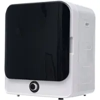 Muvano Mini Wasdroger - Afvoerdroger - Wanddroger - 830W - 5 Programma's - Compacte Droger - PTC Verwarming - 4,5kg - Oververhittingsbeveiliging - Kleine Ruimtes - 49,5x43,5x59,5cm - Zwart