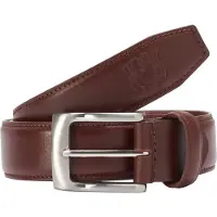 Jan Vanderstorm herren Leren Riem - 165 - bruin - Plus Size