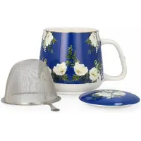 Livello Mok met Theefilter en Deksel - 500ml - Bloemendesign