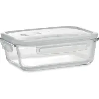 Midocean Lunchbox van hoogwaardig borosilicaat glas met luchtdichte deksel in PP. Geschikt voor magnetron. Inhoud 900ML.