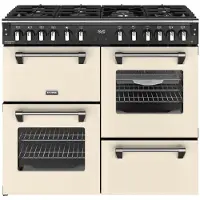 Stoves Richmond 100 DF DX fornuis 5-pits gas fornuizen - kleur dubbele oven zuinig energieklasse A - 100 cm breed gasfornuis