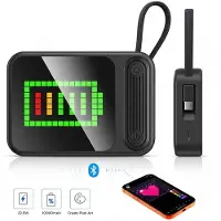 ORICO PC22 – Powerbank - 10000mAh – 22.5W Snellader – 256 LED-pixeldisplay met app-bediening – USB-C (5V/9V/12V) – Reis Powerbanks - Noodpakket - geschikt voor smartphones en tablets - Zwart