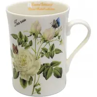 Queen Isabell Elegante Porseleinen Mok met Witte Rozen - 300ml