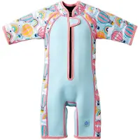 Splash About Kinder Shortie Wetsuit, Up & Away, 4-6 jaar – Neopreen Zwempak voor Zwembad en Strand