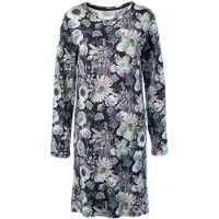 Essenza Emmy Violesta Nachthemd Lange Mouw Antraciet - XL