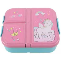 Unicorn Lunch box - broodtrommel -Crown lunchbox met meerdere compartimenten - brooddoos -