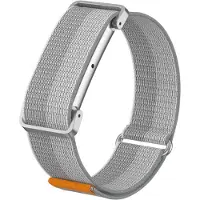Strap-it Nylon Bandje met Frame geschikt voor Fitbit Air - Grijs