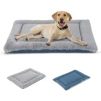Merkloos Omgoods - Dubbelzijdig Hondenmand Kussen - Wasbaar - Grijs/Blauw - Diverse Maten