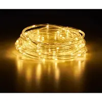 NCC-Licht LED Lichterschlauch Lichterkette 10m mit 100 LEDs IP44 innen & außen warmweiß 3000K mit Netzteil