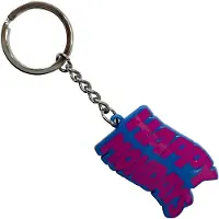 Rock Off Happy Mondays - Wavy Logo Sleutelhanger - Blauw/Paars