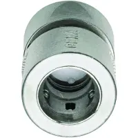 GEKA plus slangstuk met waterstop 3/4 inch messing vernikkeld
