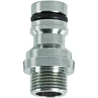GEKA plus koppelstuk buitendraad 1/2 inch messing vernikkeld