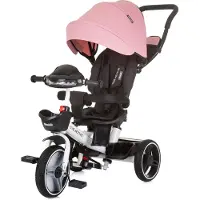 Chipolino Driewieler met zonnescherm, - Be Active, roze, linnen