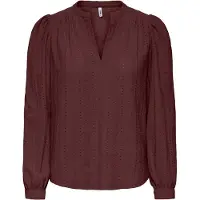 ONLY Blouse 'ONLMINNA' kastanjebruin