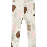 Name it Leggings 'NMFOLYDIA' bruin / grijs / rosa / wit