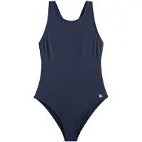 Next - Dames - Basic vormgevend badpak met hoge hals - Blauw