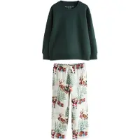 Next Nachtkledij lichtblauw / spar / rood / offwhite