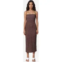 Hiccups for Kids Kant Gedetailleerde Polka Dot Sandy Midi Jurk