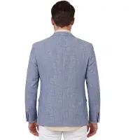 A Fish Named Fred gemeleerd colbert blauw slim fit