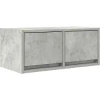 vidaXL TV-meubel 60x31x25,5 cm bewerkt hout betongrijs
