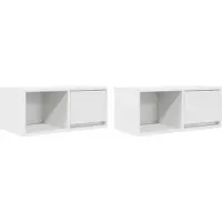 vidaXL Tv-meubelen 2 st 60x31x25,5 cm bewerkt hout wit