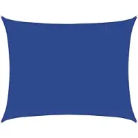 vidaXL Zonnezeil 160 g/m² rechthoekig 6x7 m HDPE blauw