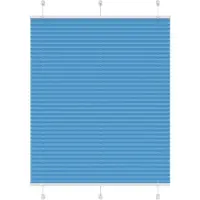 vidaXL Plissé rolgordijn 105x150cm stofbreedte 104,4cm polyester blauw