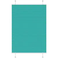 vidaXL Plissé rolgordijn 95x100 cm stofbreedte 94,4 cm petrol groen