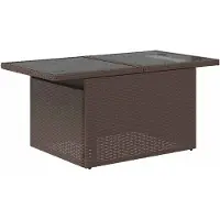 vidaXL 8-delige tuinbankset met kussens, bruin polyrotan