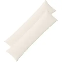 vidaXL Kussensloop 2 st ALMELO Crèmekleurig 40 x 145 cm corduroy