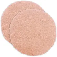 vidaXL Kussensloop 2 st HEERLEN Roze Diam. 60 cm Bouclé