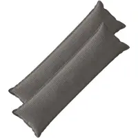 vidaXL Kussensloop 2 st HOUTEN Donkergrijs 40 x 145 cm corduroy