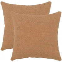 vidaXL Kussensloop 2 st HEERLEN Beige 40 x 40 cm Bouclé