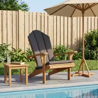 vidaXL Tuin Adirondack stoel Naturel Massief Teakhout