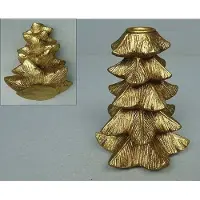 Meander Kandelaar Kerstboom M goudkleur 11,8x10x15cm