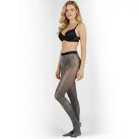 Caresse Glitter panty zwart met lurex glitters