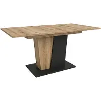 Xonox Molina eettafel (B/H/D: 150x76x90 cm) in decoratief eikenhout "Evoke" en basaltgrijs