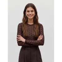 Vero Moda Top 'VMLova' bruin / zwart