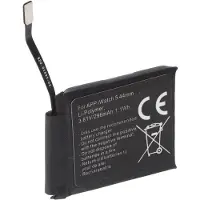 AccuCell Batterij, uitsluitend geschikt voor Apple Watch 5, 44mm, modellen A2181 en A2157. Lithium-polymeer, 3,81V, 296mAh, 1,1Wh, ingebouwd, zonder gereedschap nodig