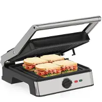 Strex Tosti Apparaat XL - Contact Grill - 2200W - Temperatuurregeling - PFAS Vrij - Platen 31x29 cm
