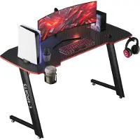 Avalo Gaming Bureau - 140x60x75 CM - Game Desk - Tafel - Zwart