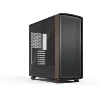 Fractal Design Boîtier PC Gaming Summit TG Light Tint moyen tour avec panneau latéral en verre trempé Noir