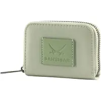 Sansibar kaarthoes Zip Wallet Khaki groengrijs