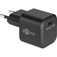 Goobay 45W USB-C PD GaN snellader, nano, zwart