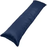 Ten Cate Zwangerschapskussen - Zijslaapkussen - Lichaamskussen - Volwassenen - Body roll - Body Pillow - Inclusief Kussensloop Katoensatijn Donkerblauw - 145 x 40 cm