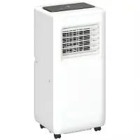 Happiq Mobiele Airconditioner – ABS Kunststof en Stalen Behuizing – 33 x 28 x 71 cm – Vrijstaande Airco voor Thuis en Kantoor – Wit