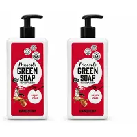 Marcel's Green Soap 2 x - Handzeep Argan & Oudh - Plantaardig & duurzaam - 500 ml - Voordeelverpakking - 2 stuks