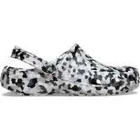 Crocs Clogs 'Classic Confetti' lichtgrijs / zwart / wit