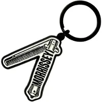 Rock Off Morrissey - Comb Sleutelhanger - Wit/Zwart