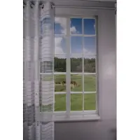 2lif Sevilla curtain white 140 cm x 260 cm burn-out curta